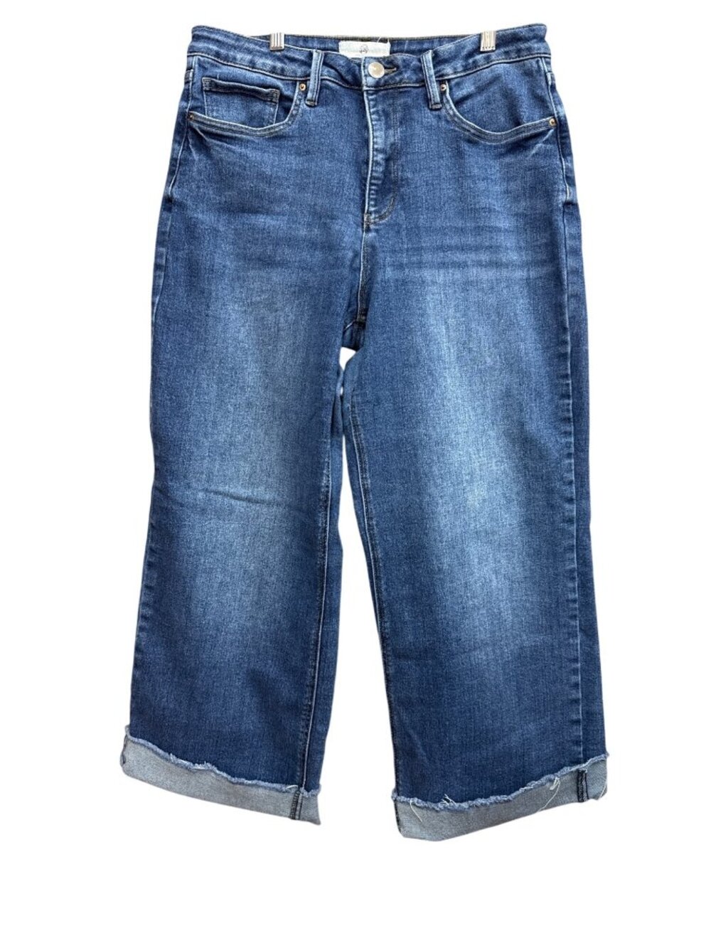 RFM Mid-Rise Cropped Wide-Leg Jeans Size 15/32